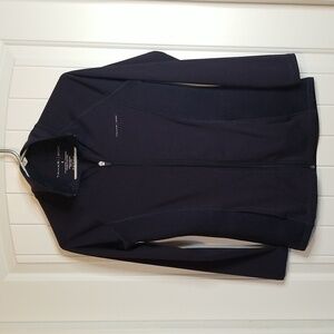 Tahari Sport Navy Blue Women's Zip Up Jacket With Pockets Size Small